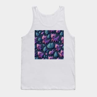 Pink Baby Dragons 3D embroidery pattern Tank Top